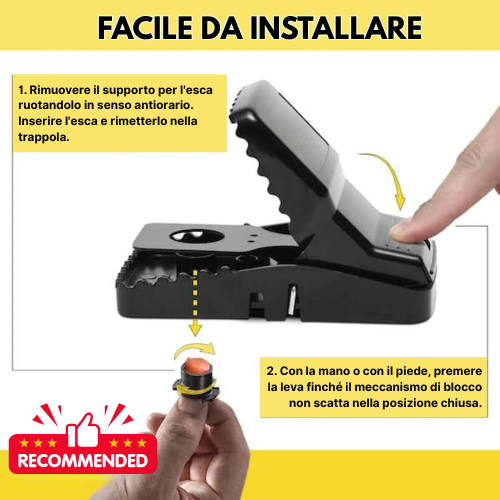 BestSeller™ – Trappola a Scatto per Topi – Robusta e ad Alta Resistenza