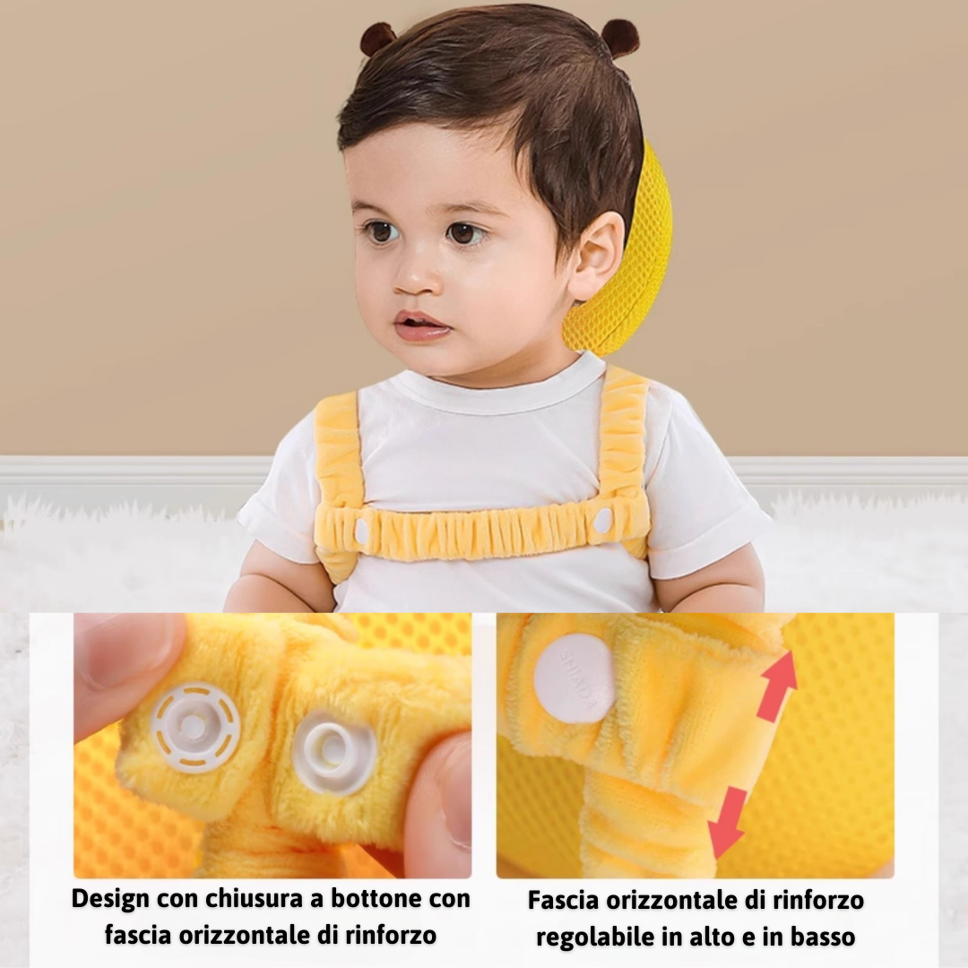 Protettore per la Testa per Bebè che Stanno Imparando a Camminare – Cuscino Anticaduta Superleggero, Sicuro e Carino
