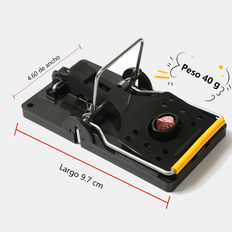 BestSeller™ – Trappola a Scatto in Acciaio Rinforzato – Design Intelligente, Morsa Potente – 3 Volte Più Efficace delle Trappole Tradizionali.