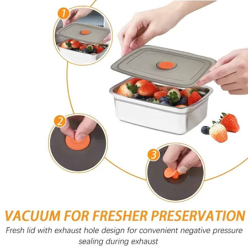 Vassoio in acciaio inossidabile 316 – Soluzione sicura e pratica per conservare gli alimenti (19x14x6cm)