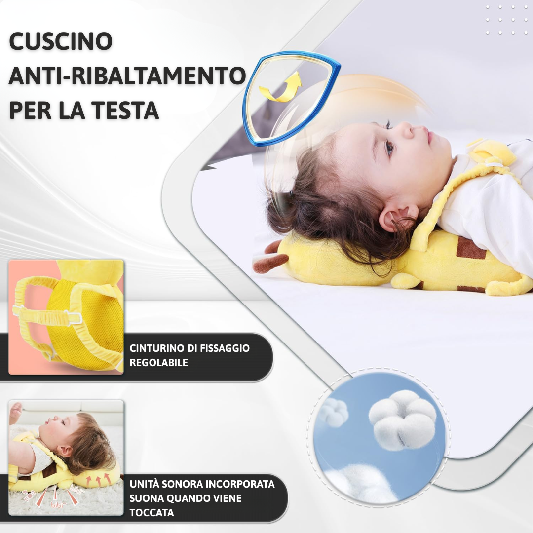Protettore per la Testa per Bebè che Stanno Imparando a Camminare – Cuscino Anticaduta Superleggero, Sicuro e Carino