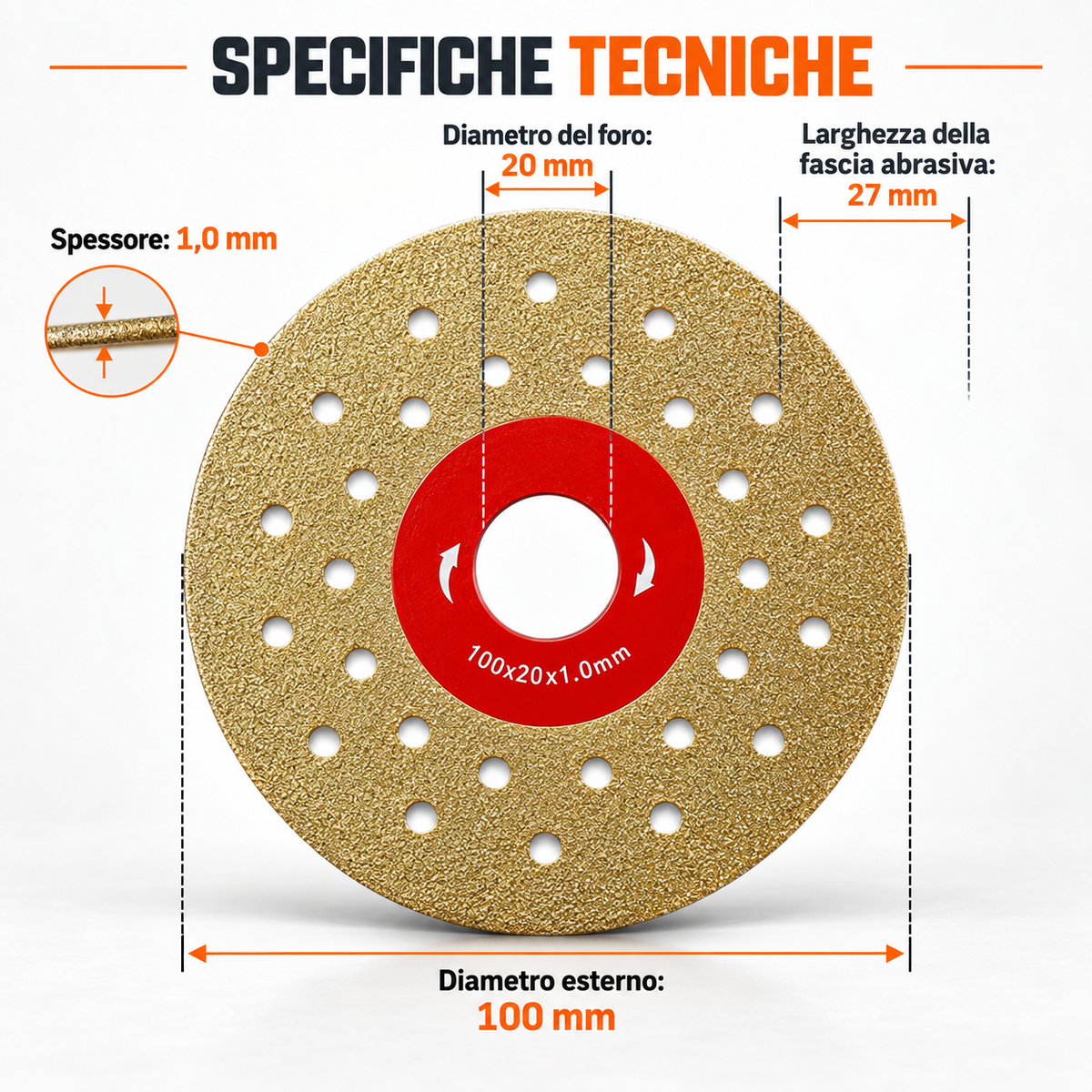 Disco Diamantato 5 in 1 – Taglia, Leviga e Rifinisce