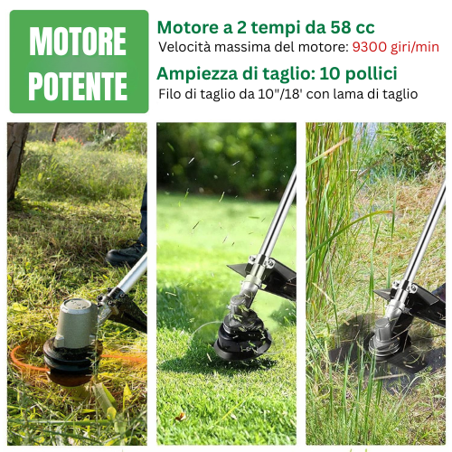 La Testa Del Tagliaerba Ha 6 Rami Intrecciati Con Filo D'Acciaio Resistente