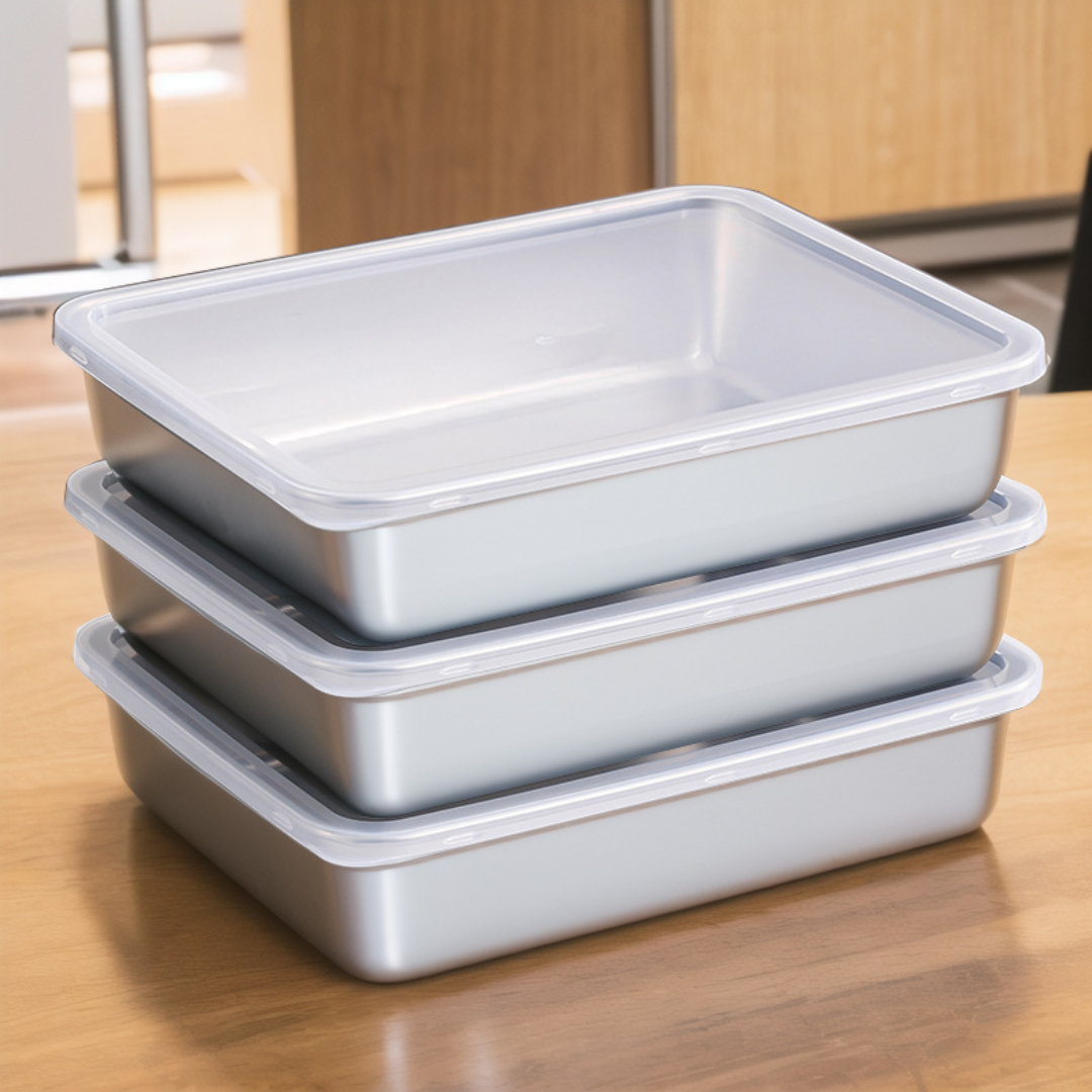 Contenitore per Alimenti in Acciaio Inox 304 – Freschezza Prolungata e Massima Sicurezza