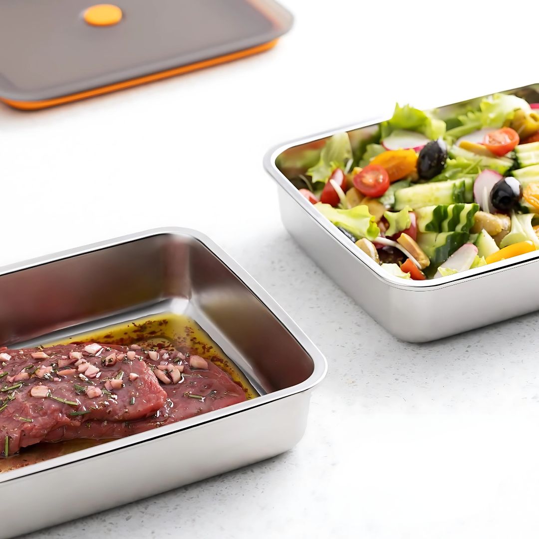 Contenitore Ermetico in Acciaio Inox 304 – Sicuro, Igienico e Multifunzionale