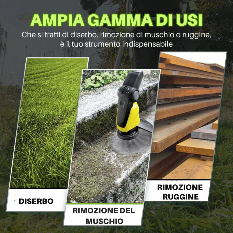 Testina Di Decespugliatore In Acciaio A 6 Fili – Potenza E Precisione In Ogni Taglio (Include Kit di Adattatori)