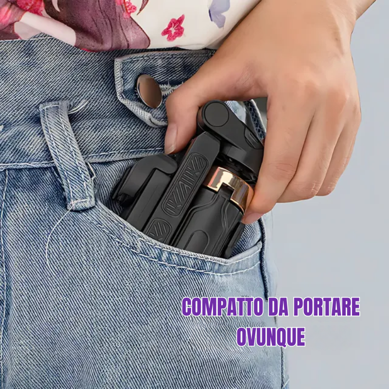 Pocketflex Mini Tripod 2025 📷 Treppiede e selfie stick 3 in 1 con telecomando Bluetooth per catturare momenti indimenticabili