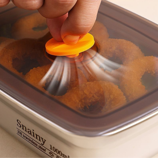 BestSeller™ - Scatola Per Alimenti Sottovuoto Antibatterica In Acciaio Inox 316 (19x14x6cm)