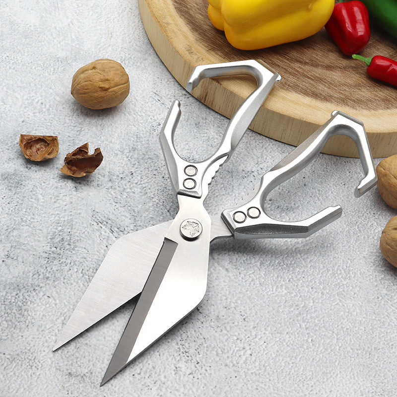 🇮🇹 Forbici grandi con lama a forma di diamante, realizzate in acciaio inox massiccio importato dalla Germania.