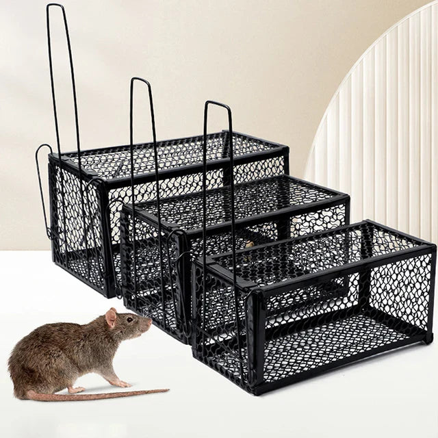 Gabbia Riutilizzabile Per Trappole Per Topi: Cattura Umana Dei Roditori, Controllo Dei Ratti Con Chiusura Automatica