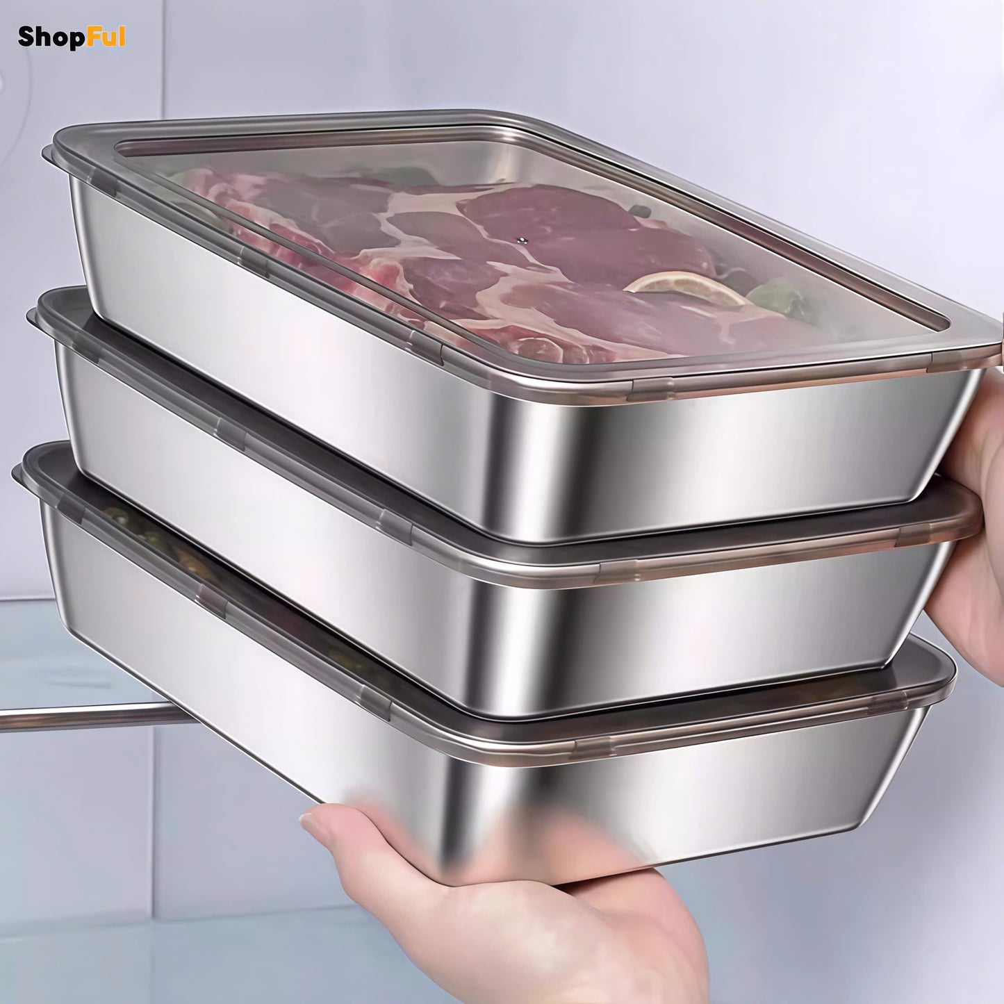 🥇 Contenitore per alimenti in acciaio inossidabile 304 di alta qualità – "Best Seller TikTok"