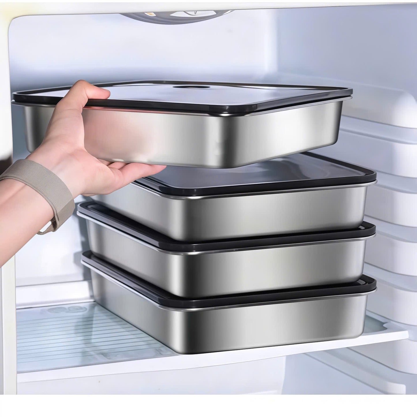 ✨Contenitore ermetico multifunzionale in acciaio inox 316 (22cm*15cm*6cm)