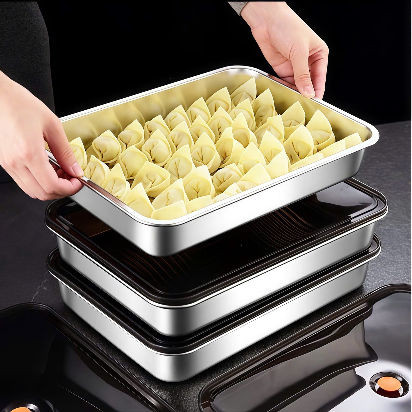 ✨Contenitore ermetico multifunzionale in acciaio inox 316 (22cm*15cm*6cm)