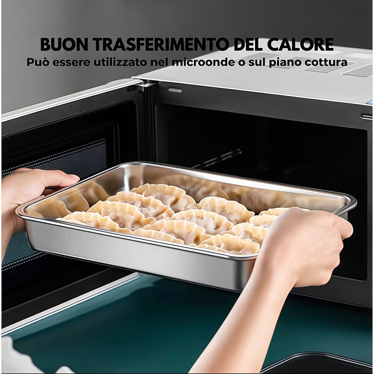 Contenitore Ermetico Multifunzionale in Acciaio Inox 304 (22cm*15cm*6cm)