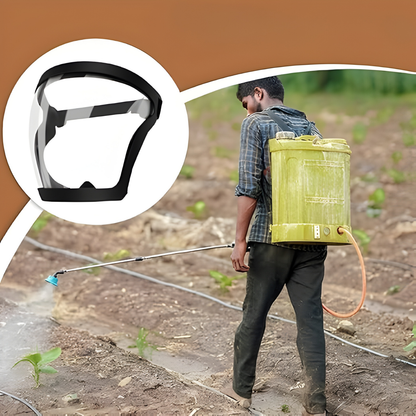 Maschera con visiera per la protezione completa di viso e occhi: Blocca efficacemente polveri sottili e agenti nocivi esterni