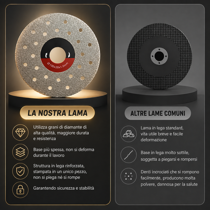 🔥 Disco Di Taglio E Sbavatura Diamantato Multifunzione Premium
