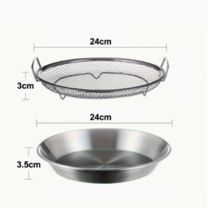 Vassoio scolatutto in acciaio inox 304 stile giapponese – 5 in 1
