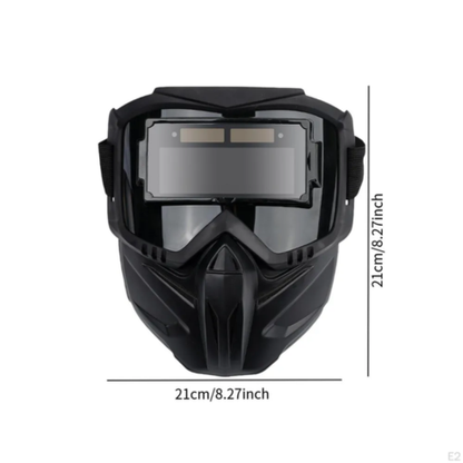 Maschera per Saldatura con Oscuramento Automatico 0,1 ms – Smontabile in 2 Parti, Protezione Totale