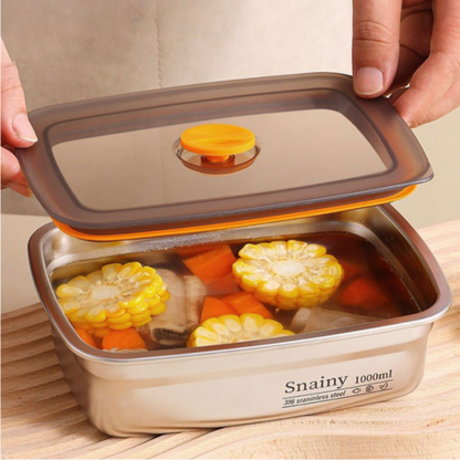 Contenitore per alimenti in acciaio 316 + sottovuoto – Freschezza garantita al 100%