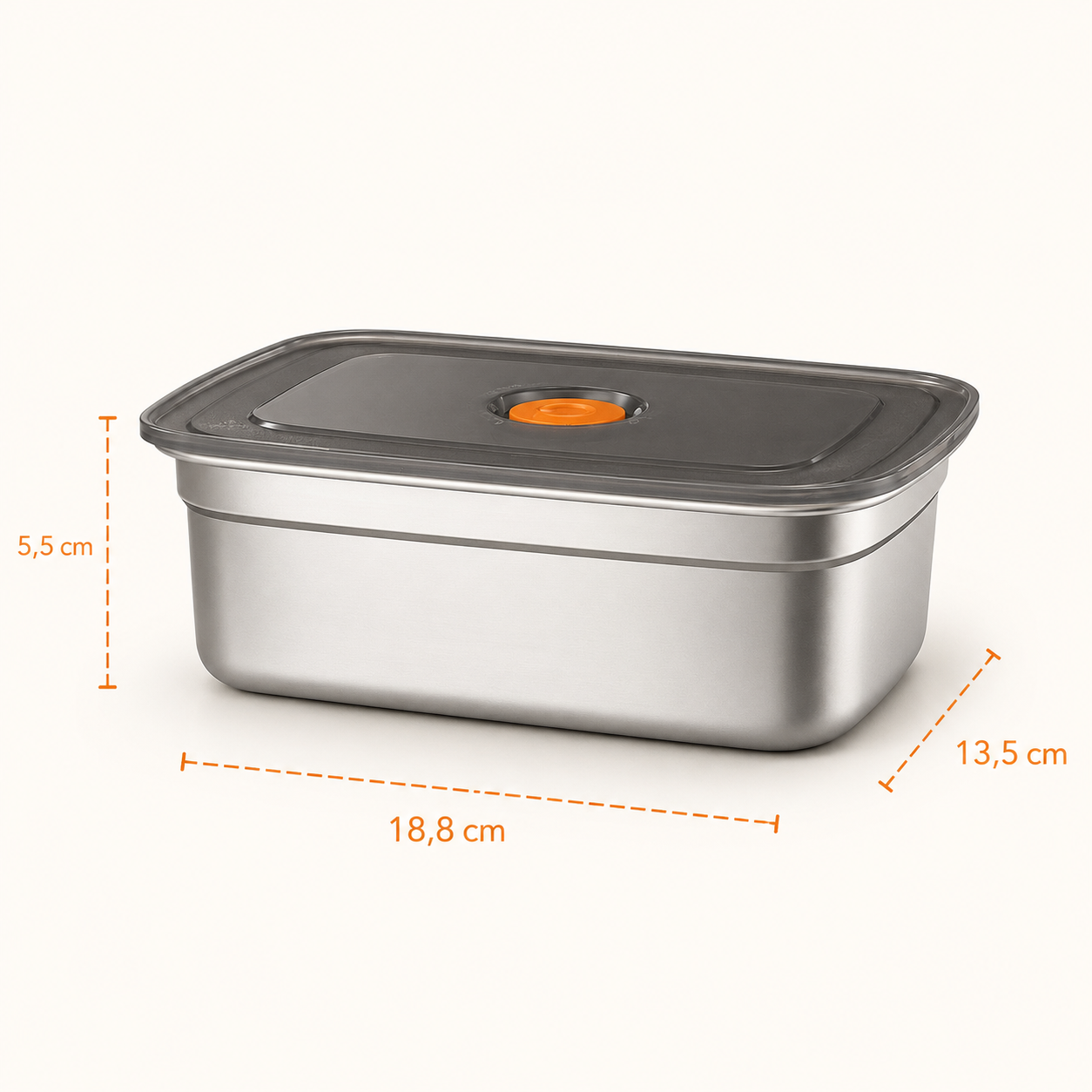 Contenitore Sottovuoto in Acciaio Inox 316 – 1000 ml