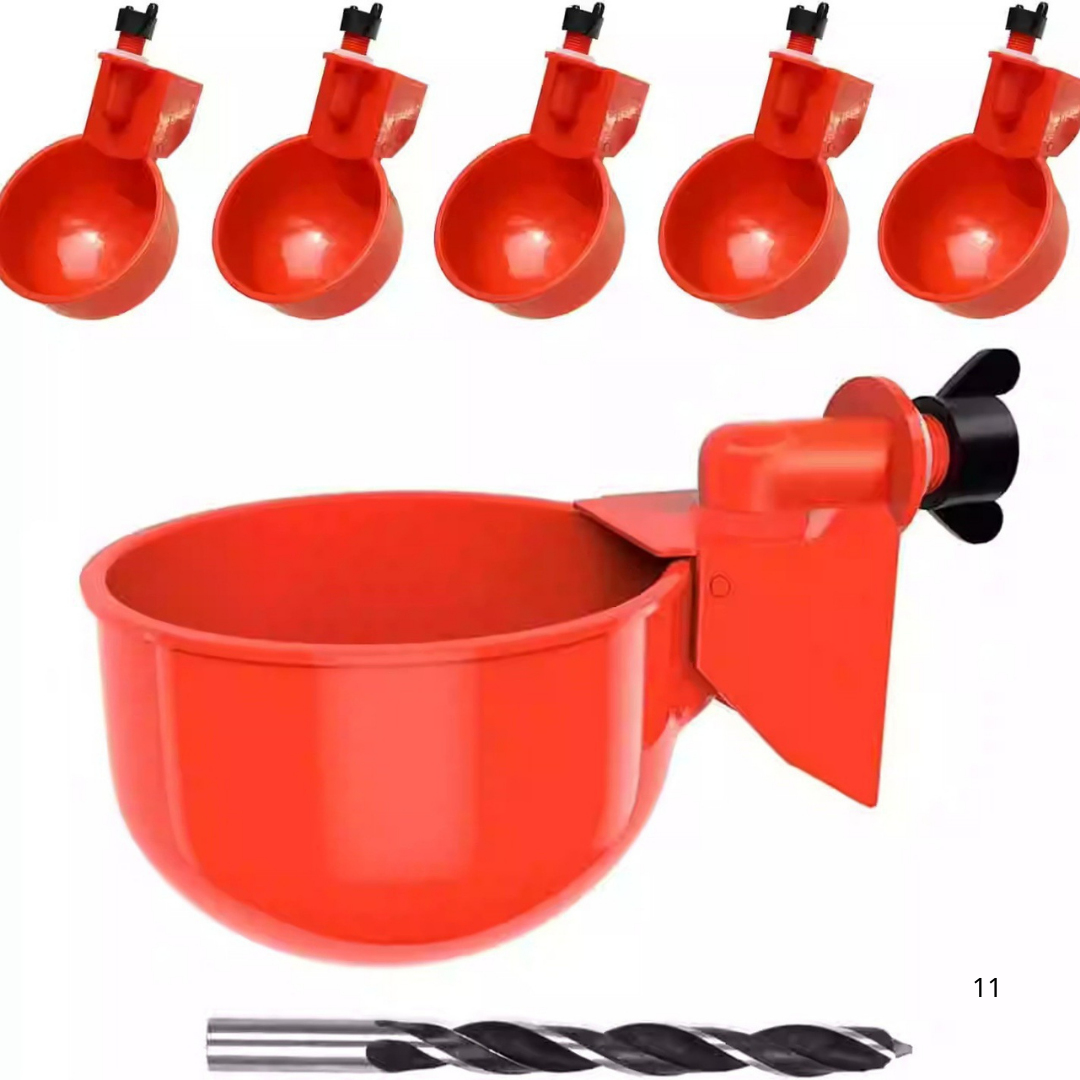 Abbeveratoio Automatico Per Pollame (Per Galline E Uccelli) - Include Una Sega A Tazza