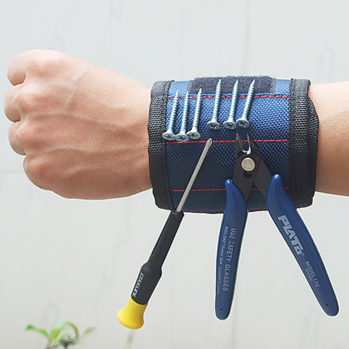 Bracciale magnetico porta viti e attrezzi