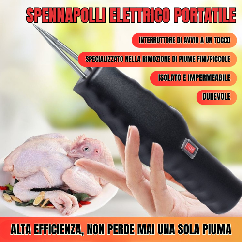 Spennapolli Portatile E Manuale – Include Caricabatterie