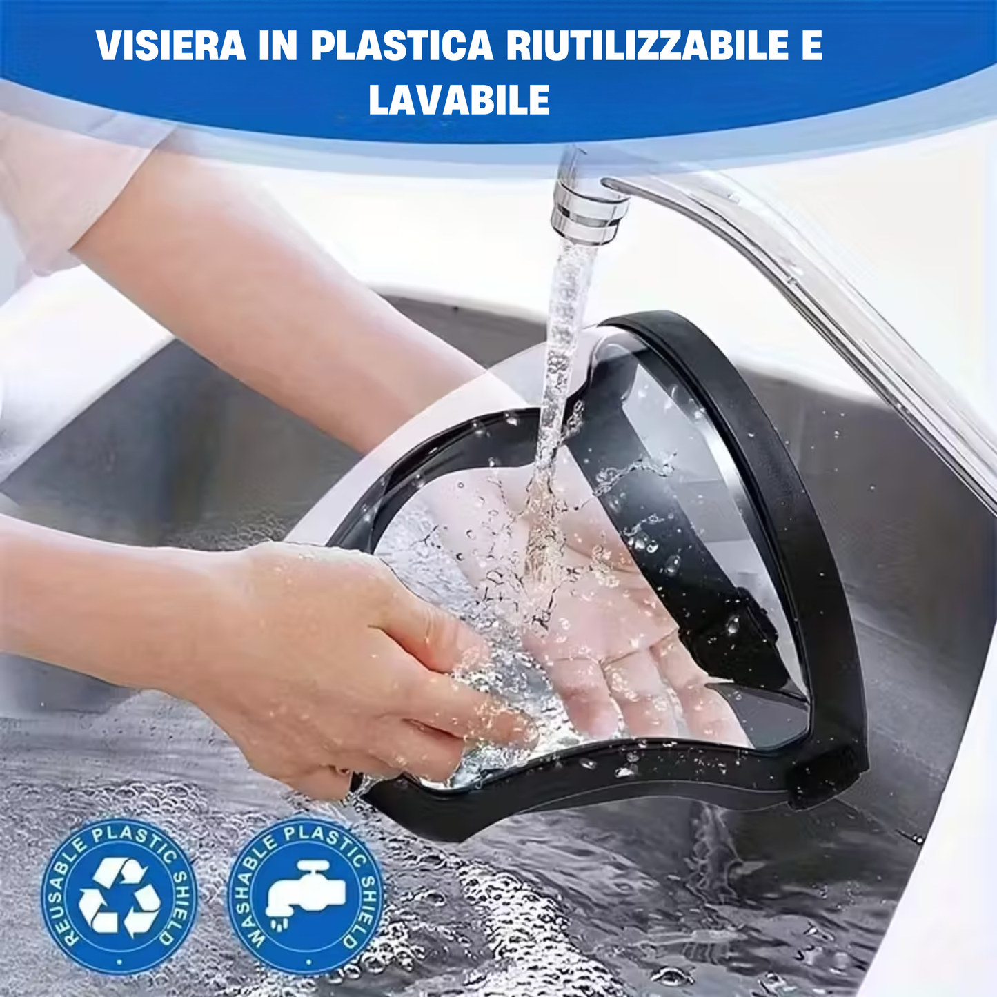 Visiera Protettiva Anti-Polvere, Anti-Nebbia e Anti-Schegge