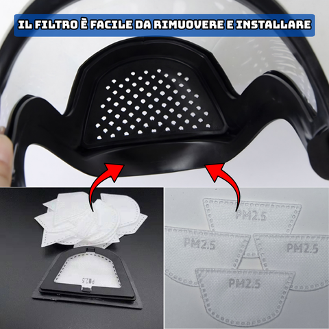 Scudo Facciale Integrale Multiuso - La protezione totale per il tuo viso dal design ultraleggero