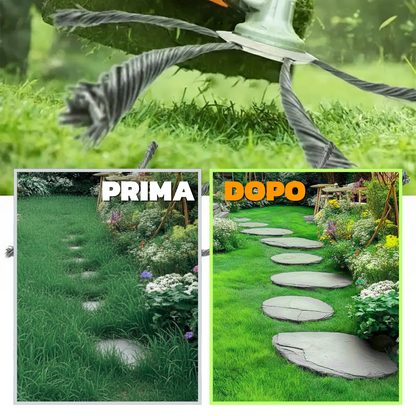 Testa per tosaerba in acciaio