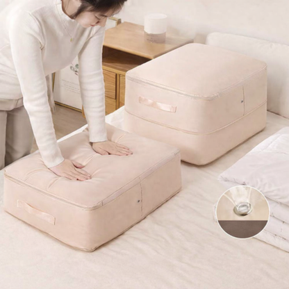 Sacche organizzatrici a compressione automatica per piumoni, vestiti e coperte, impermeabili e resistenti all’umidità (54×42×30 cm)