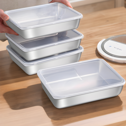 Contenitore per alimenti in acciaio inox 304 che mantiene il cibo fresco fino a 4 settimane