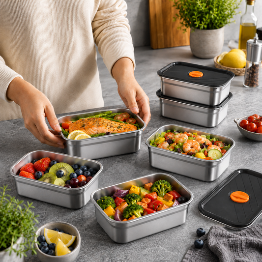 Contenitore Sottovuoto In Acciaio Inox 316 — Conserva 5× Di Più