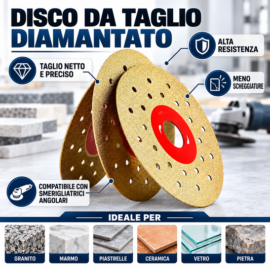 Disco Di Taglio E Sbavatura Diamantato Multifunzione Premium