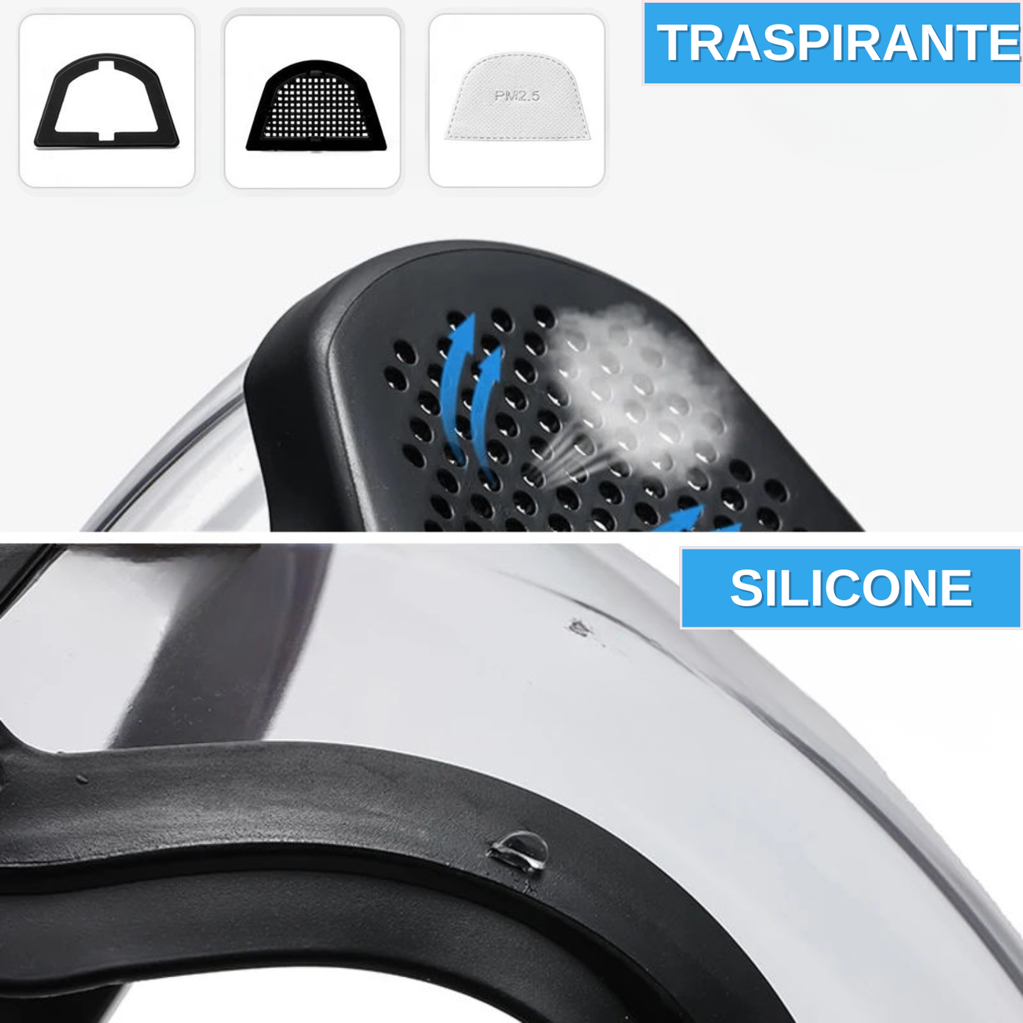 La Visiera Protegge Il Viso Dalle Polveri Sottili E Dalla Nebbia