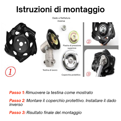 Disco Artiglio in Acciaio al Manganese — Estirpa le Erbacce alla Radice