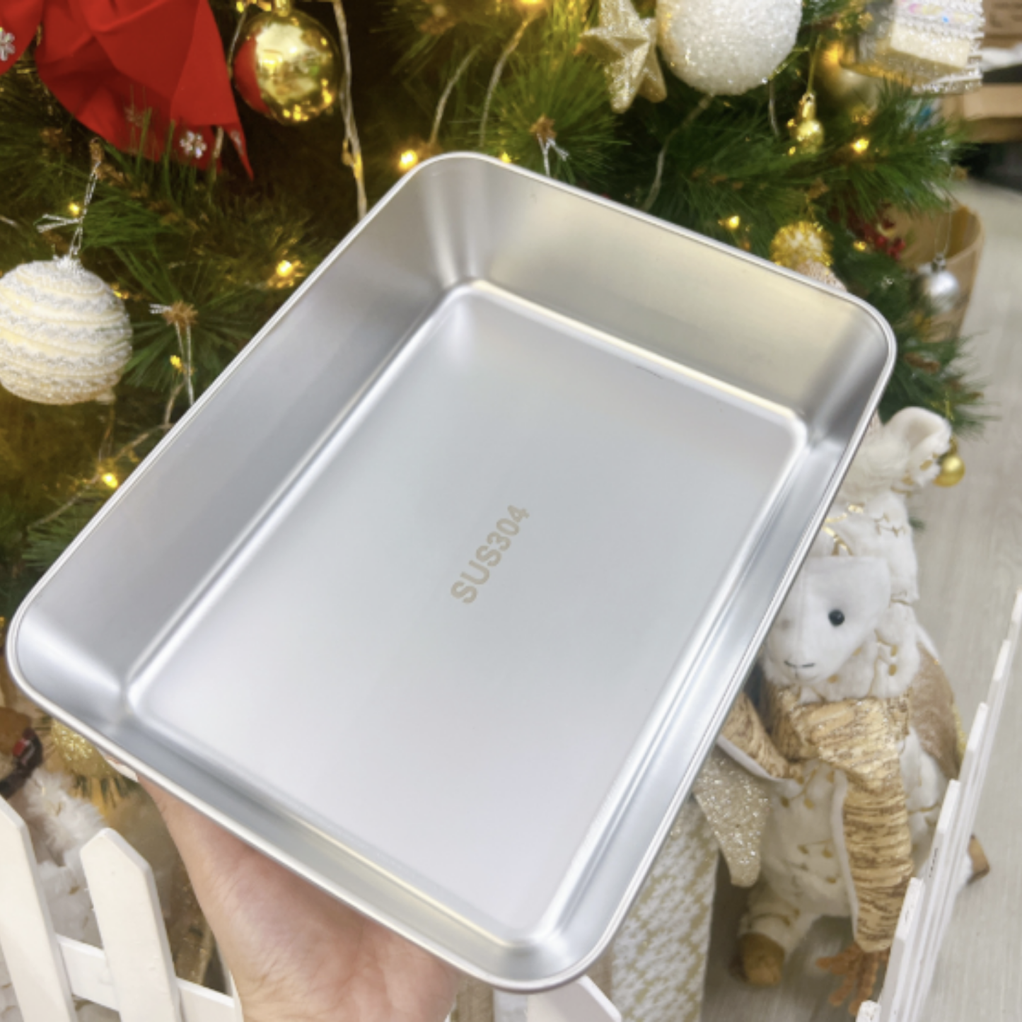 VASSOIO IN ACCIAIO INOX 304 PREMIUM Mantiene gli alimenti freschi fino a 5× più a lungo