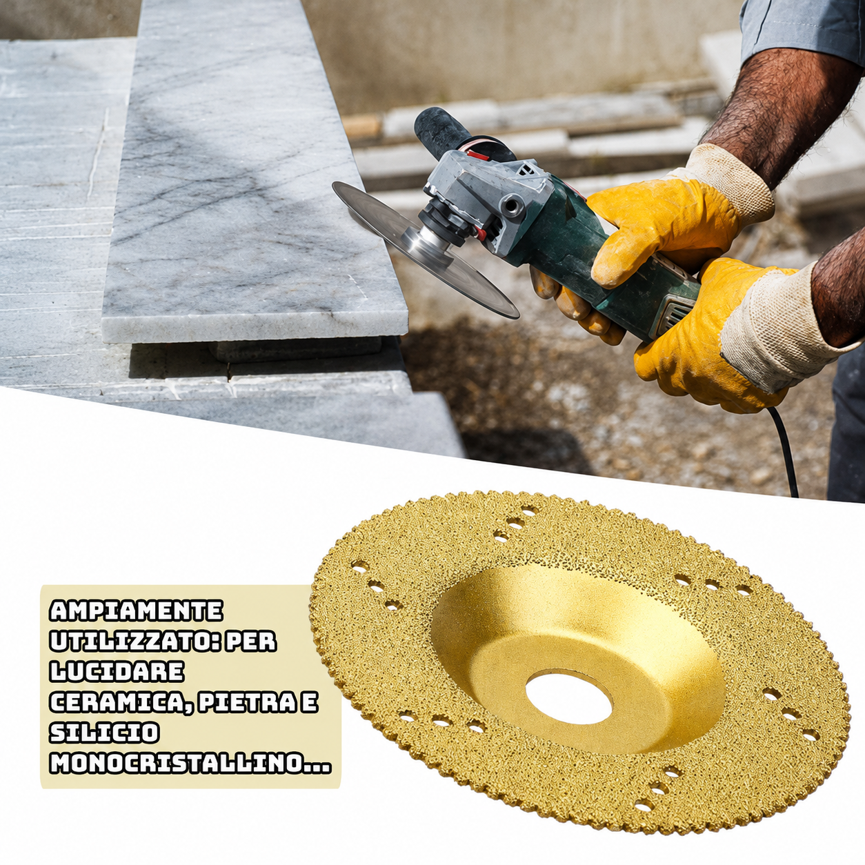 Disco Diamantato per Metalli 5 in 1 - Lo Specialista per Tagliare, Levigare e Modellare le Superfici Più Dure