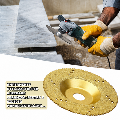 Disco Diamantato per Metalli 5 in 1 - Lo Specialista per Tagliare, Levigare e Modellare le Superfici Più Dure