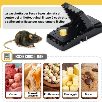 BestSeller™ – Trappola a Scatto per Topi – Robusta e ad Alta Resistenza