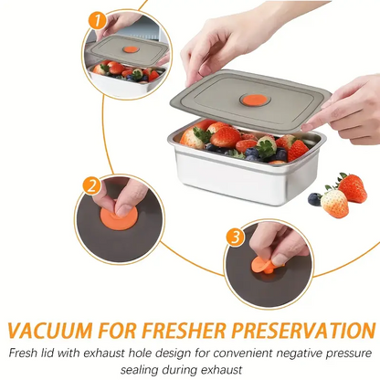 Vassoio in acciaio inossidabile 316 – Soluzione sicura e pratica per conservare gli alimenti (19x14x6cm)