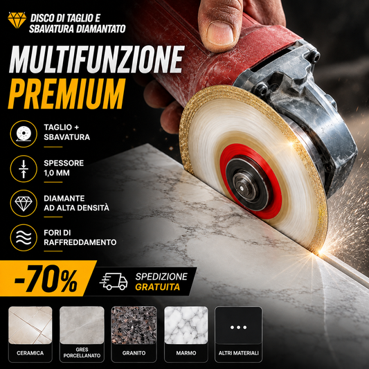 🔥 Disco Di Taglio E Sbavatura Diamantato Multifunzione Premium