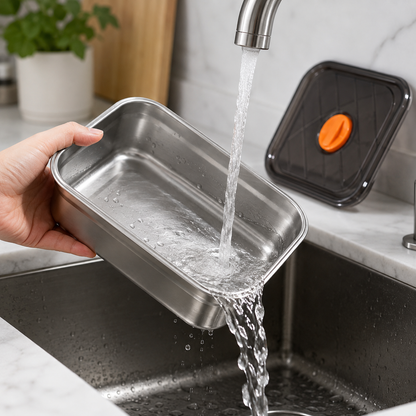 Contenitore Sottovuoto In Acciaio Inox 316 — Conserva 5× Di Più