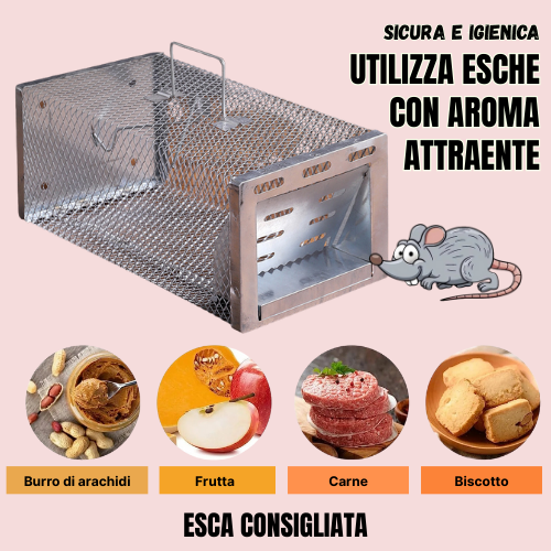 BestSeller™ - Gabbia Trappola Umana Per Topi, Mouse E Scoiattoli Vivi