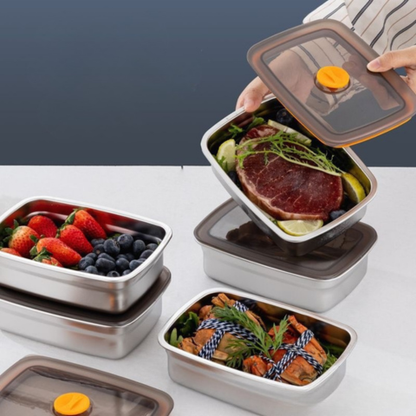 Contenitore per alimenti in acciaio 316 + sottovuoto – Freschezza garantita al 100%