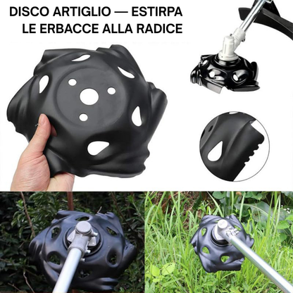 Disco Artiglio in Acciaio al Manganese — Estirpa le Erbacce alla Radice