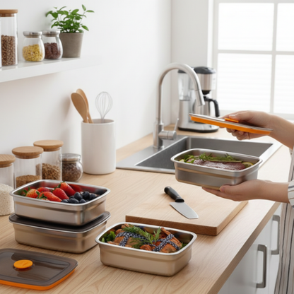 Contenitore per alimenti in acciaio 316 + sottovuoto – Freschezza garantita al 100%