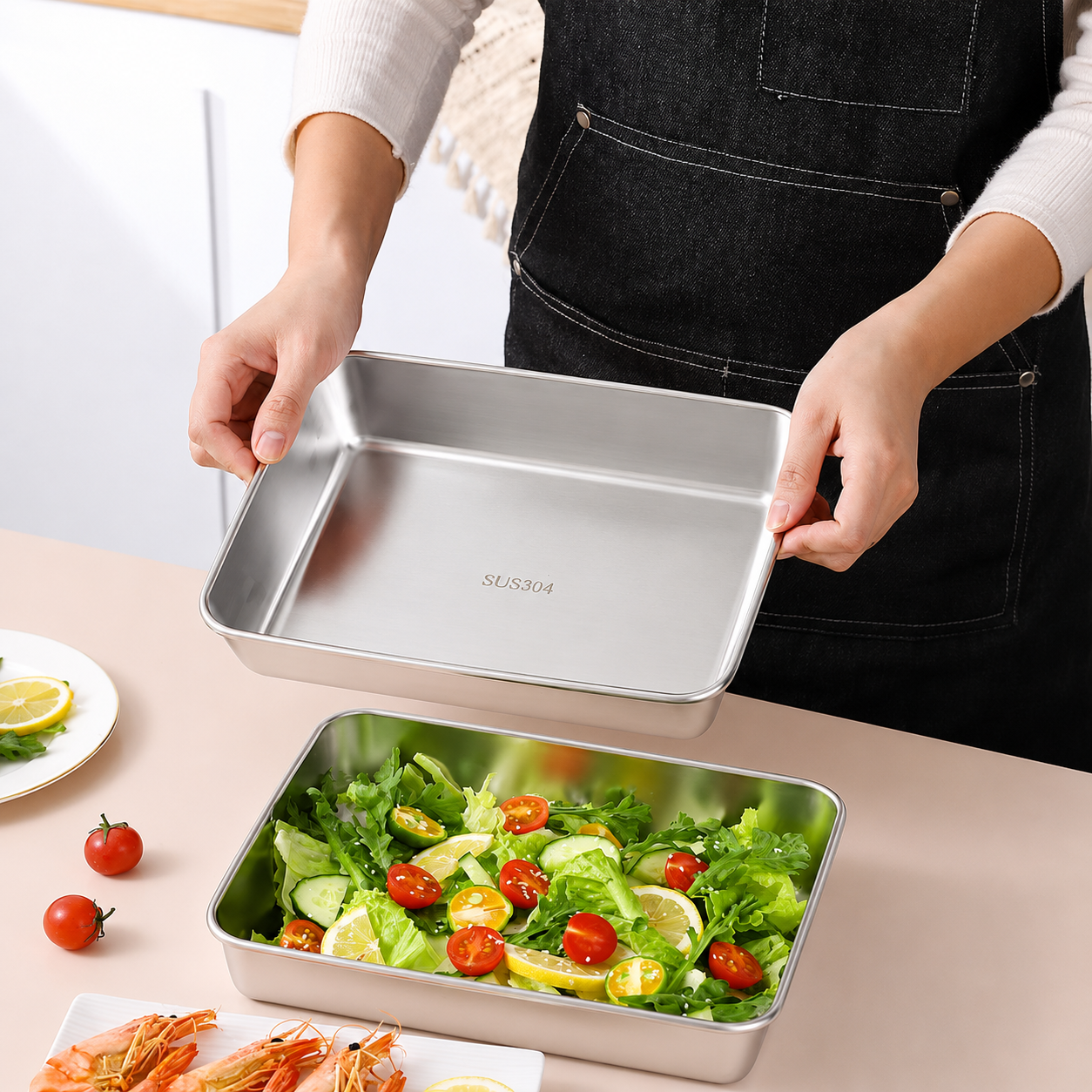 Contenitore Multiuso In Acciaio Inox 304 Con Coperchio In Silicone : Ultraleggero, Sicuro e Salva-Nutrienti