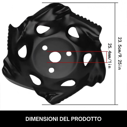 Disco Artiglio in Acciaio al Manganese — Estirpa le Erbacce alla Radice