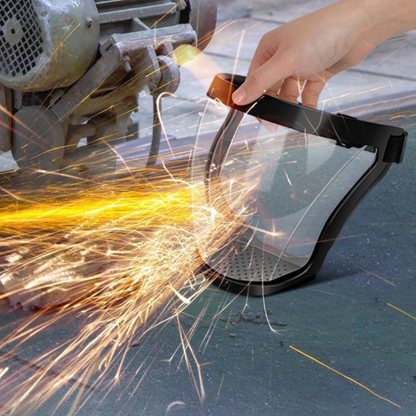 Maschera con visiera per la protezione completa di viso e occhi: Blocca efficacemente polveri sottili e agenti nocivi esterni